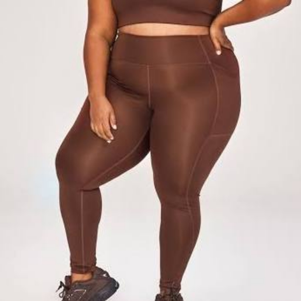 Girlfriend Collective brown leggings